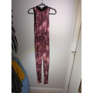 Madrag Multicolor Zip Up Bodysuit Small‎